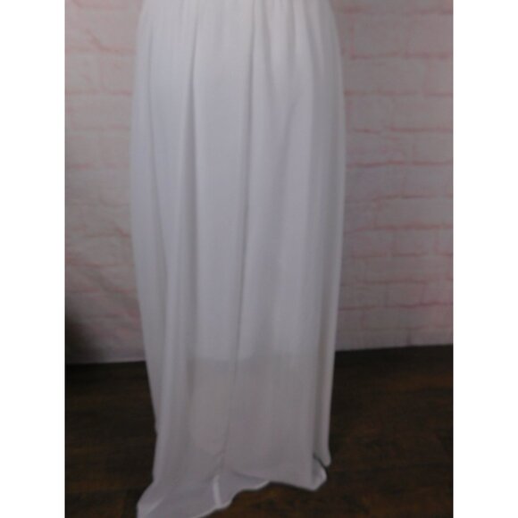 Bisou Bisou White Sleeveless Lace Overlay Dress Size 4 Made Of Polyester With Co - Picture 10 of 12